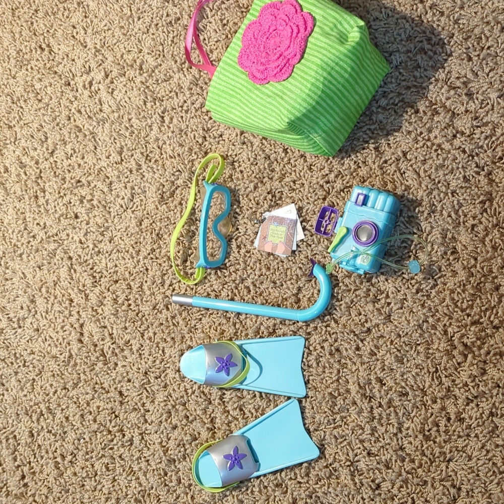 American Girl Bailey's snorkel set